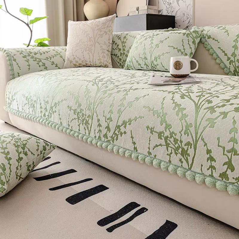 Подушка для дивана во французском стиле из шенилла Four Seasons, универсальный чехол для дивана, полотенце, нескользящий защитный чехол для дивана для декора гостиной