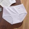 Ladies Spring Simple Cotton Comfortable Breathable Long Crotch Waist Underwear