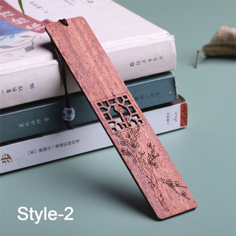 Stationery Vintage Bookmark Wooden Book Page Marker Durable Book Clip