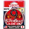 Плетеный шнур PE Super Braid 9 150 ярдов 10 фунтов Белый цвет YO-ZURI