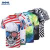 KEMALOCE Men Motocross Jersey Summer Short Sleeve Unique Quick Dry MTB Jersey White Bmx Shirts