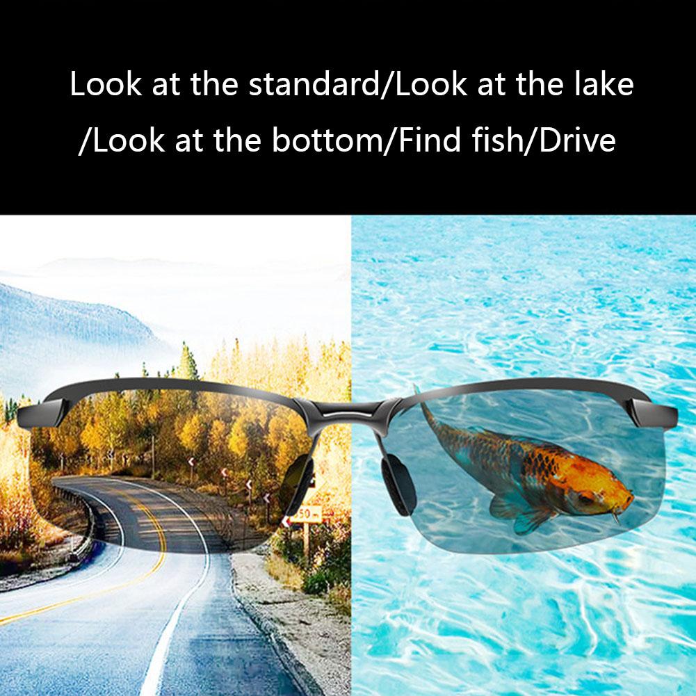 Модные поляризационные солнцезащитные очки с изменением цвета, мужские солнцезащитные очки ночного видения для вождения автомобиля, велосипед для бездорожья, мотокросс, велоспорт на мотоцикле