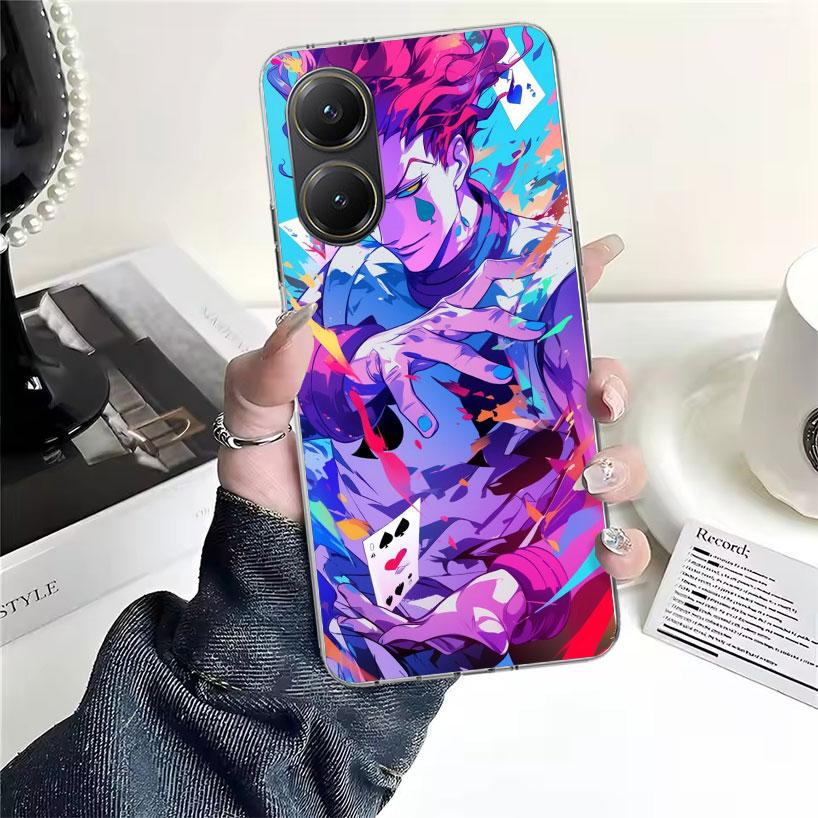 Huner X-Hunters Hisoka Мягкий чехол для телефона для Xiaomi Redmi 15C 15 13C 13 Poco X5 X6 X7 F7 Ultra M7 12C 12 10 10C 9C 9A 9T 9 Fundas