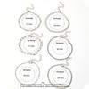 6Pcs  Chain Link Bracelets Set For Women Metal Snake Chain Twist Cuban Bracelet Punk Jewelry Gifts