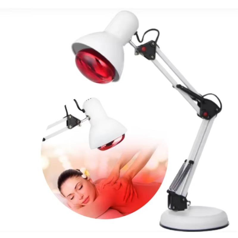 150W Infrared Heat Lamp Therapy Light - 360° Adjustable Clamp E27 Bulb for Muscle Pain Relief Home Physical Therapy