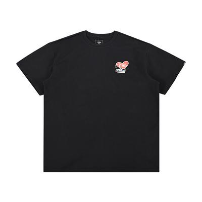 Loose Fashion Versatile Short Sleeve T-Shirt Men Tops Black VN000NF5BLK