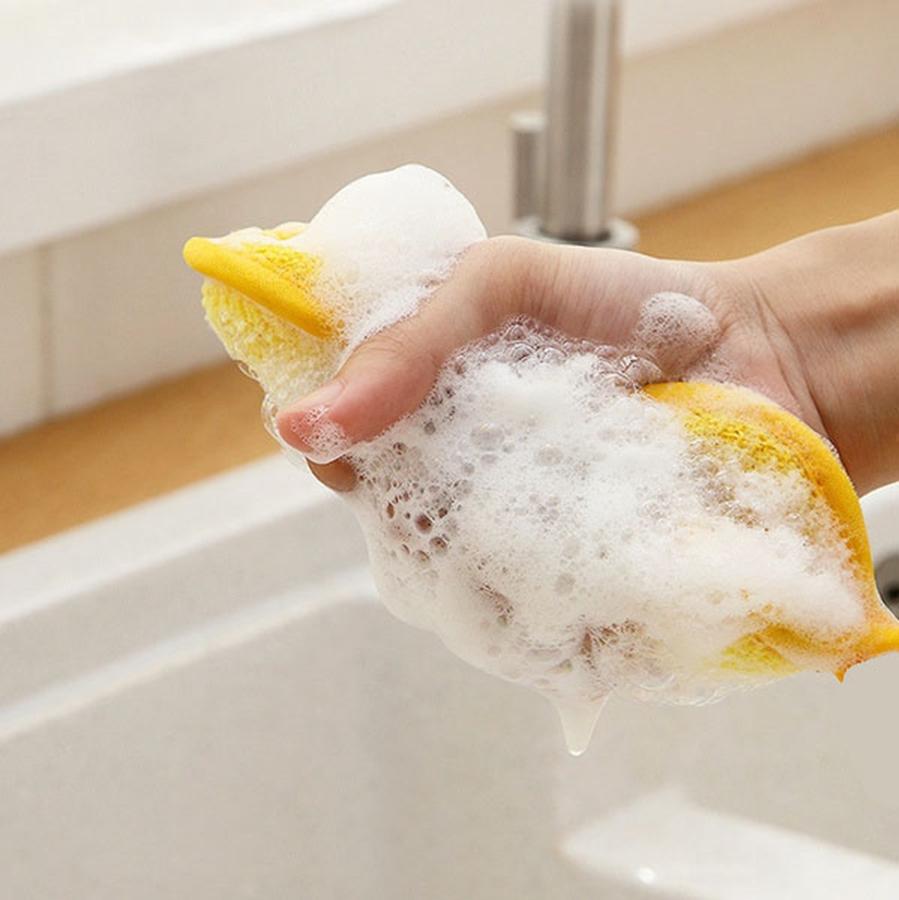 1/3/5/10 Pcs Kitchen Cleaning Sponge for Dish Non-Scratch Microfiber Sponge Scrubber Kitchen Home Cleaning Pot Pan Dish Washer Sponge