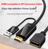 4K HDMI-compatible To DisplayPort DP Converter Cable HDTV Male To DP Female Adapter Conversion Cable for Laptop PS5 Xbox Monitor