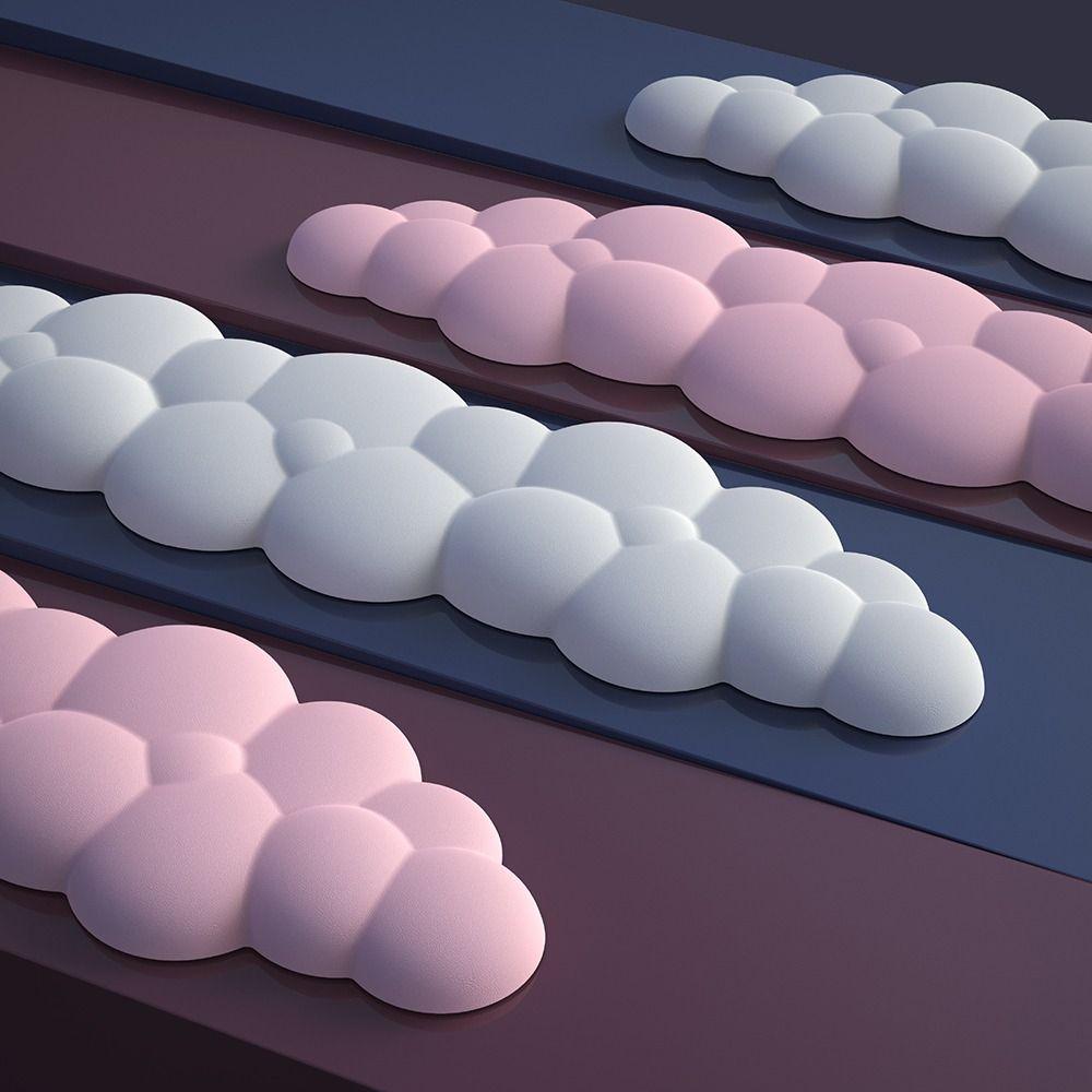 Soft Keyboard Mouse Pad Non-Slip Memory Foam Cloud Shape Wrist Support