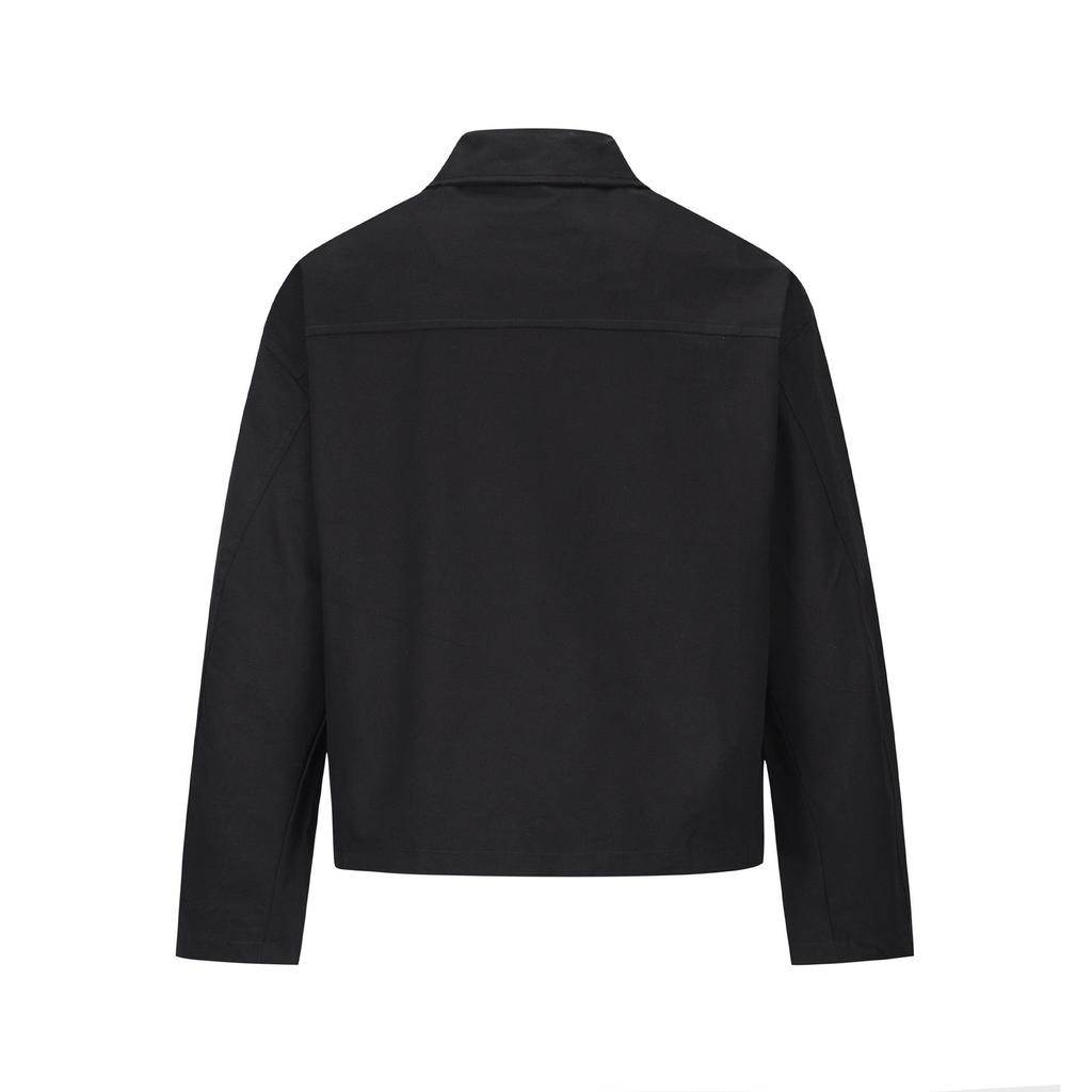 INS Retro Streetwear Black Lapel Jacket: Trendy, Versatile Men's Casual Outerwear