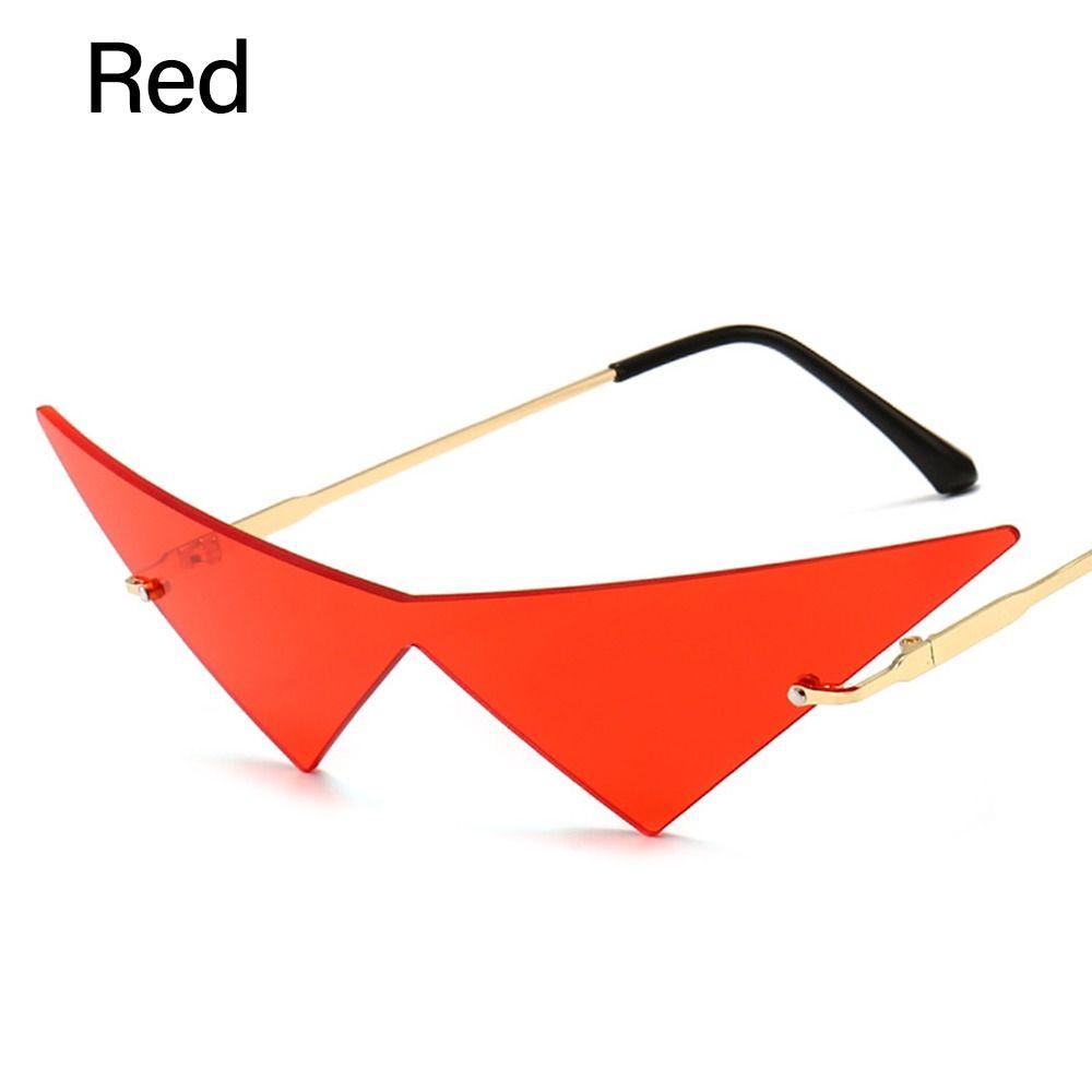 Vintage Ocean Lens Oversized Hip Hop One Piece Sun Glasses Women Triangle Sunglasses Sunglasses Eyewear