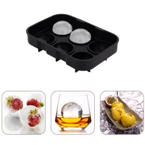 6Holes Ice Tray Making Mold Silicone Ice Cube Maker for Drinks Fruit Wine