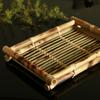 Japanese Cuisine Plate Sushi Bamboo Woven Tray Rectangular Tea Plate Fruit Plate Meal Plate Basket Vegetable Basket