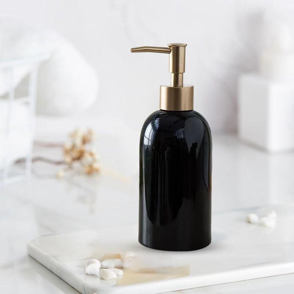 Press Type Ceramic Soap Dispenser Empty Hand Sanitizers Container Modern Liquid Pump Bottle  Sink