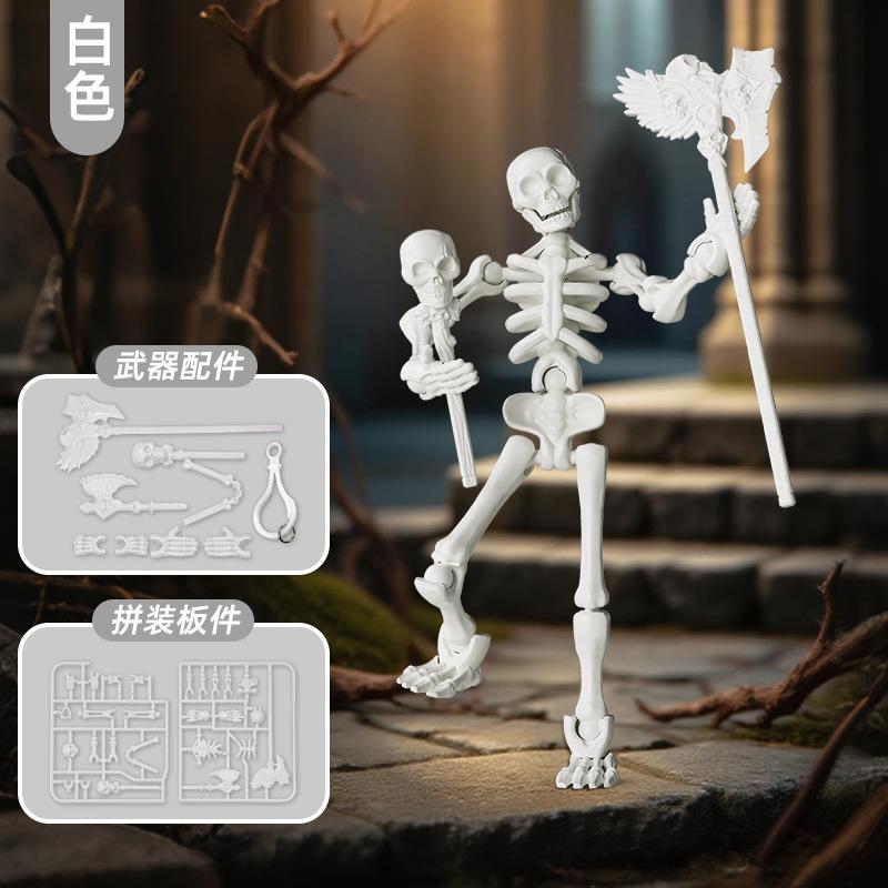 3D модель скелета Сборная игрушка Многосуставная подвижная Кукла-марионетка Череп и кости Декор Фигурки Действия Аниме Подарки Игры Игрушки
