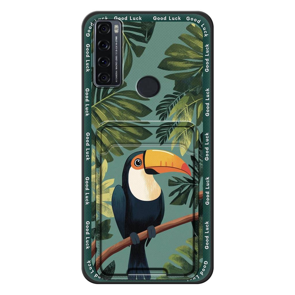 Graffiti Waterproof Phone Case For TCL 20 SE Card Slot Shockproof Anti-dust Dirt-resistant Durable Card Bag Cute Cartoon