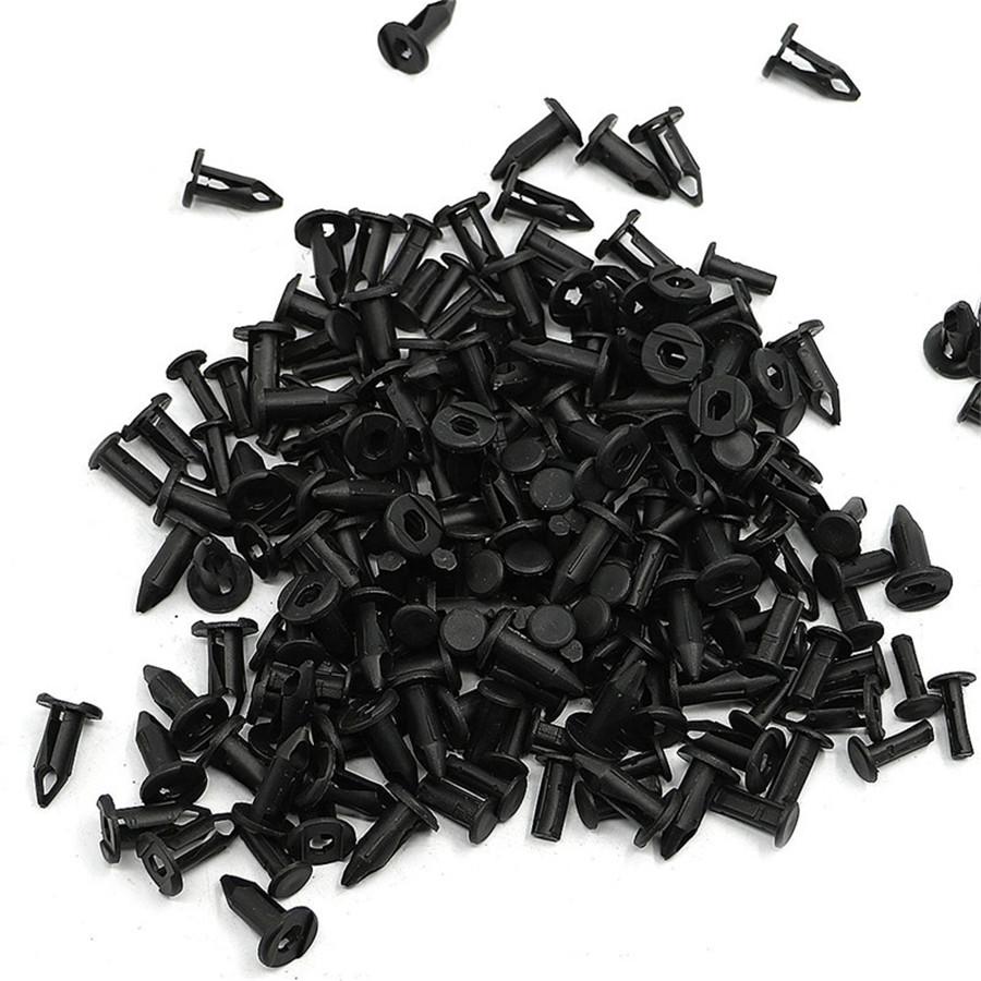 100x Plastic Fasteners 8mm Push Pin Rivet ATV Fairing Body Fender Retainer Clips