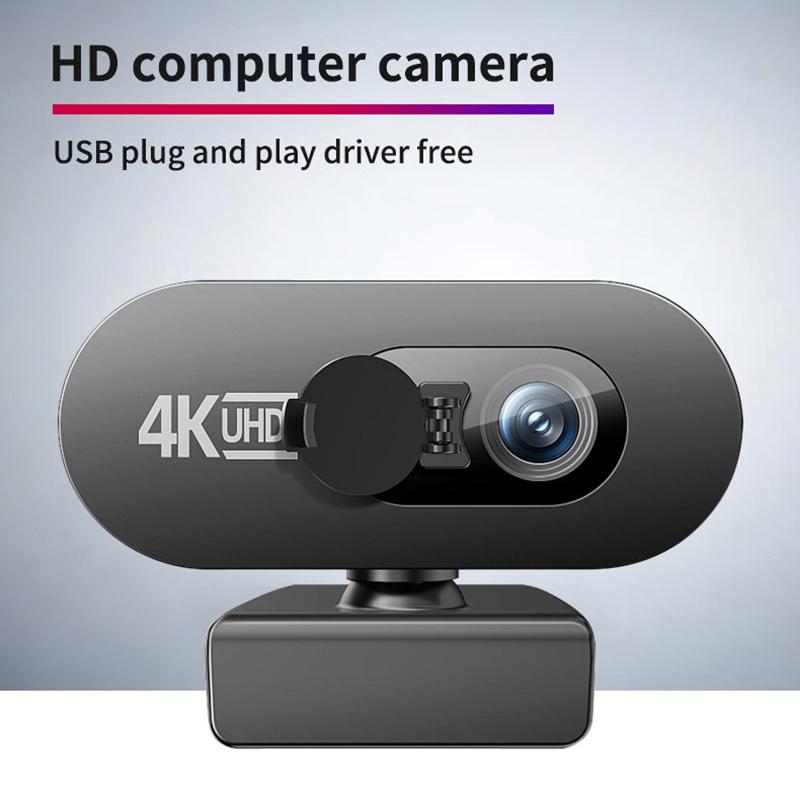 4K Full Hd Webcam For Pc Web Camera New Mini Web Cam With Microphone Usb Autofocus Stream Camera For Computer Laptop