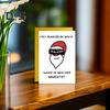 Funny Christmas Card for Him Her Humorous Cartoon Pattern Xmas Greeting Card Foldable Greeting Card with Envelope for Family Friend