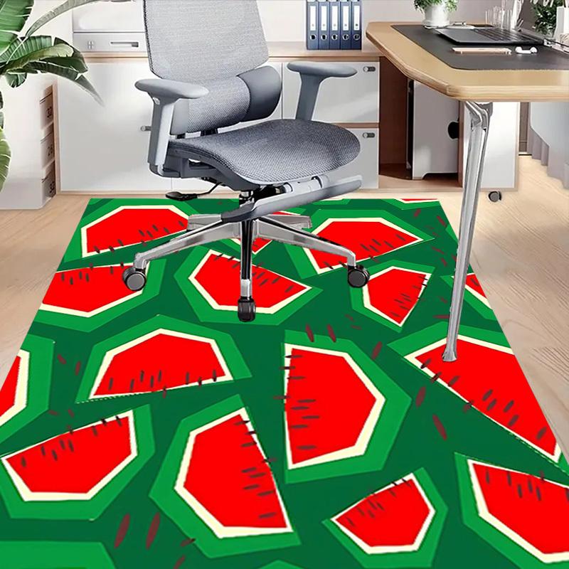 1PC Watermelon Pattern Non-Slip Floor carpet, suitable for Office, bedroomand playrooms. It can also be used as a sofa footrest cover-T17