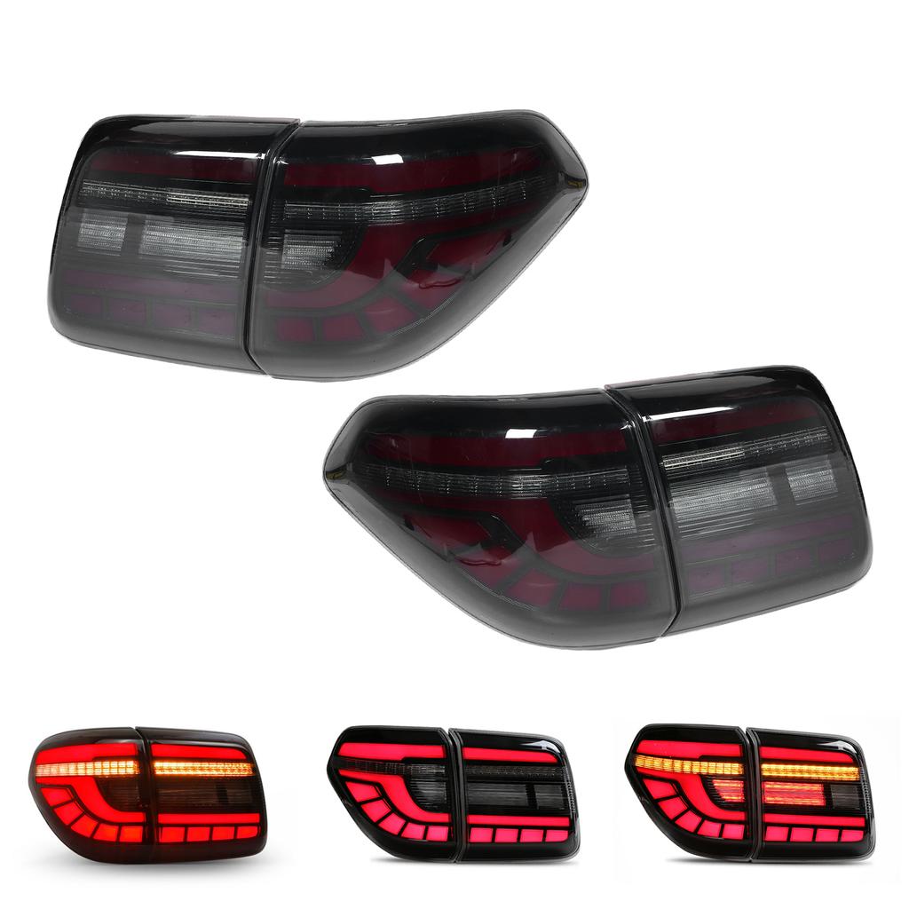 Полностью светодиодные динамические задние фонари с дымчатым стеклом, водонепроницаемость IP67, подходят для Nissan Patrol Y62 2010 2019