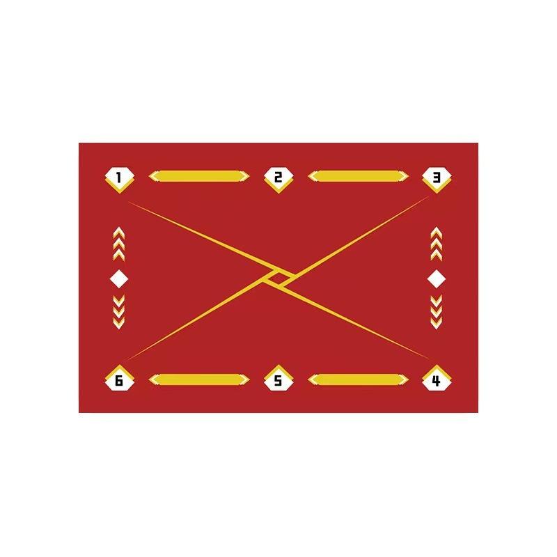 Тренировочный коврик для футбола, многоцветная разметка линий, для всех видов спорта, игр, тренировочный коврик для футбола для использования в помещении и на открытом воздухе, футбольный коврик