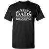 Great Dads Get Promoted To Grandpas Pops Mens Graphic Novelty Funny T Shirt