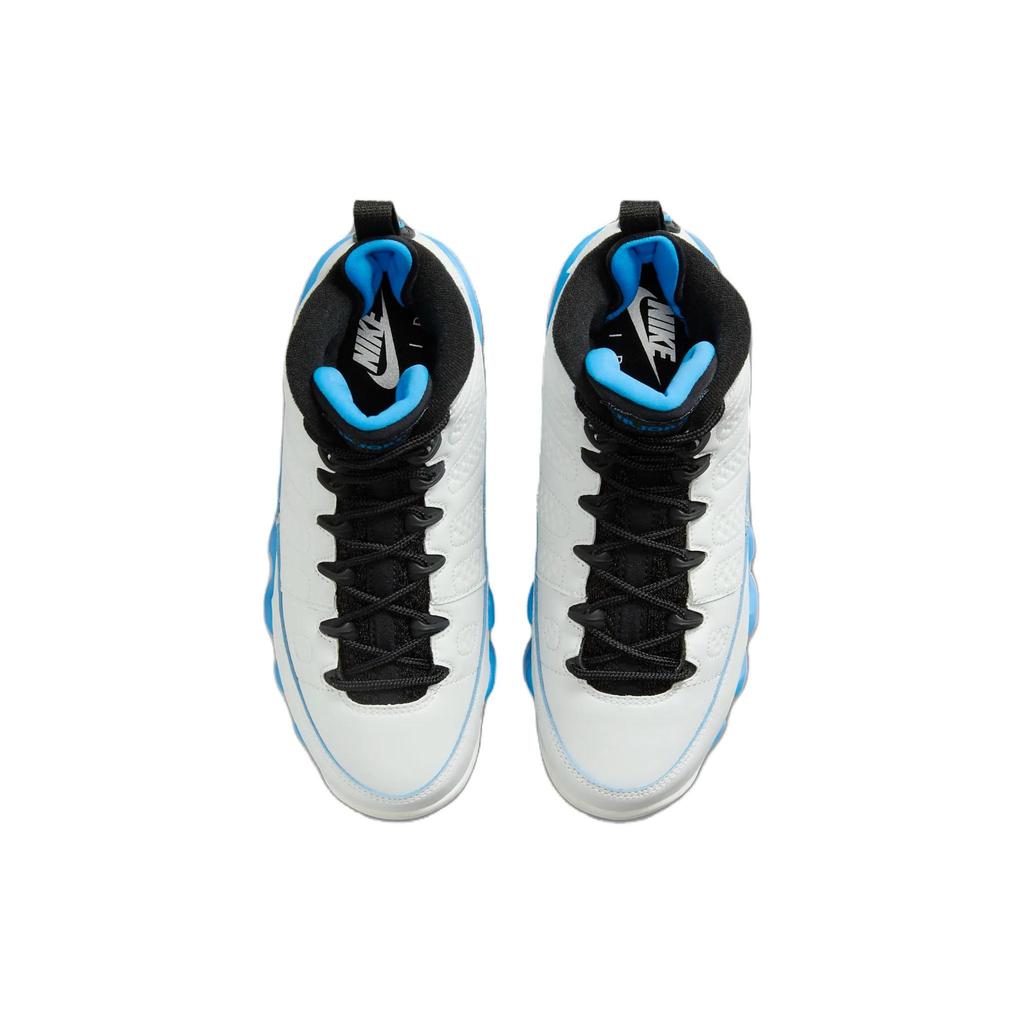 Air Jordan 9 Retro GS Powder Blue 2024 Детские кроссовки Белый Summit-White Черный FV0143-101