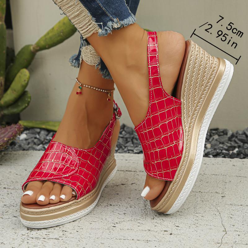 Сексуальные сандалии с ремешком на щиколотке и открытым носком женские 2025 лето сандалии на массивной платформе и танкетке удобная обувь с мягкой подошвой