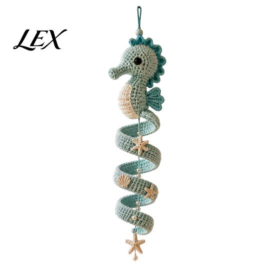 Crochet Kit for Beginners Ocean Animal Spiral Kit, Friends Ornament DIY Marine Craft Projects Adults Life Themed Teens Adults, Handmade Hanging