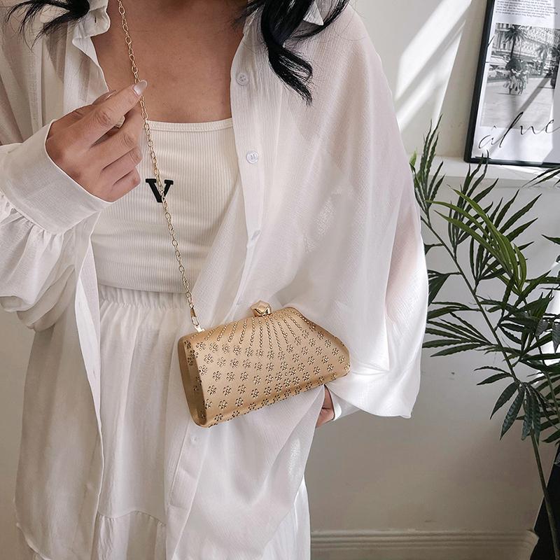 Блестящая однотонная изысканная сумка-клатч из полиуретана на одно плечо, великолепная, подойдет для различных мероприятий с друзьями, вечеринок, ужинов.