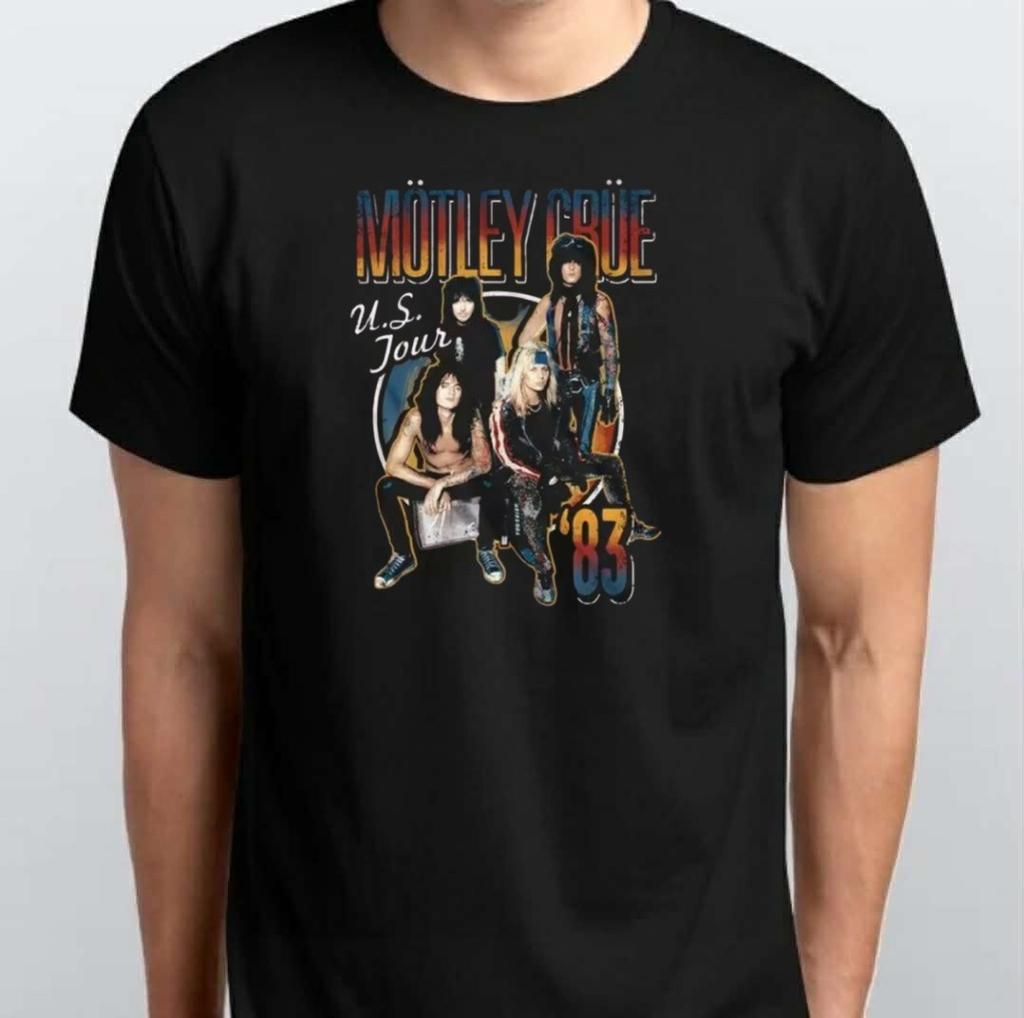 Motley Crue US Tour 83 Графическая Унисекс Футболка S M L XL XXL 3 4 XL Черный