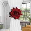 1PC Garden Simple Rose Clip Curtain Strap Fresh Classic Curtain Strap Door Curtain Buckle