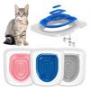 Plastic Cat Toilet Training Kit Reusable Puppy Cat Litter Mat Cat Toilet Trainer Toilet Pets Cleaning Cats Training Product