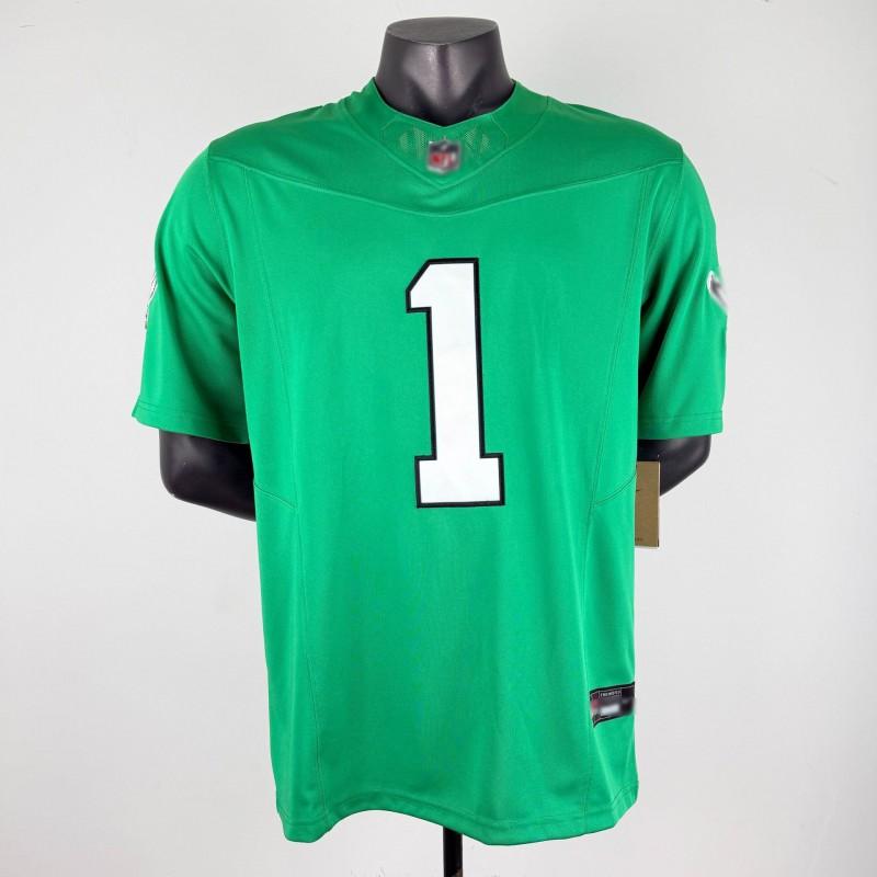 Philadelphia Eagles 1 HURTS Mens Football Jersey Training Game Wear Breathable Embroidered