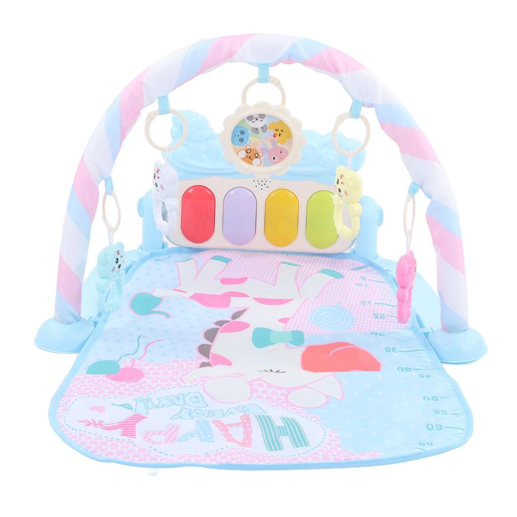 Baby Kick Play Piano Learning Toy Multifunctional Baby Play Mat with Piano Rattles for Baby Infant