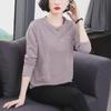 2023 Spring & Autumn Round Neck Long Sleeve Pullover Tops for Middle-Aged Women