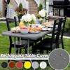 Outdoor Indoor Rectangular Rectangle Outdoor Indoor Tablecloth Elastic Edged Tablecloth Wipeable Table Cloth Table Cover Patio Kitchen