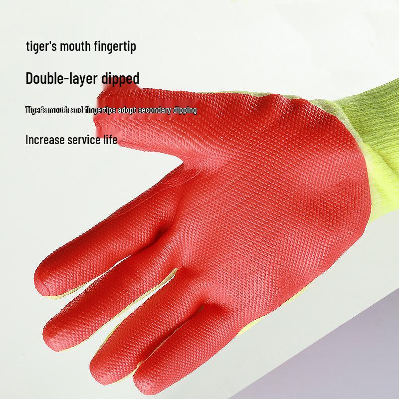 Оригинальные рабочие перчатки Altair: Vega Износостойкая, Противоскользящая, Прорезиненная Спилковая Кожа, Хлопковая Нить, С Покрытием для Рабочих Площадок.