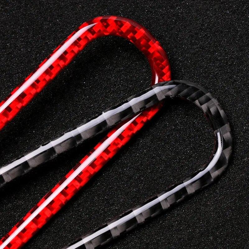 Car Door Air Conditioner Outlet Vent Cover Trim Sticker For Ford Mustang 2009-2013 Auto Interior Decoration Carbon Fiber