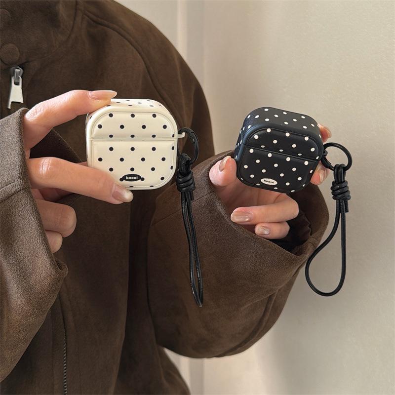 Simple black and white polka dots for AirPods 1 generation protective cover for AirPods 1 generation earphone cover Pro1 generation