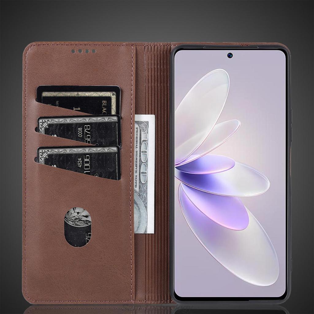 Роскошный магнитный адсорбционный кожаный чехол для Vivo V27e V 27e Flip Cover Защитный чехол Capa Fundas Coque