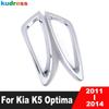 Накладка на крышку передней противотуманной фары для KIA Optima K5 2011 2012 2013 2014 3-го поколения Хромированная накладка на рамку противотуманной фары Автомобильные внешние аксессуары