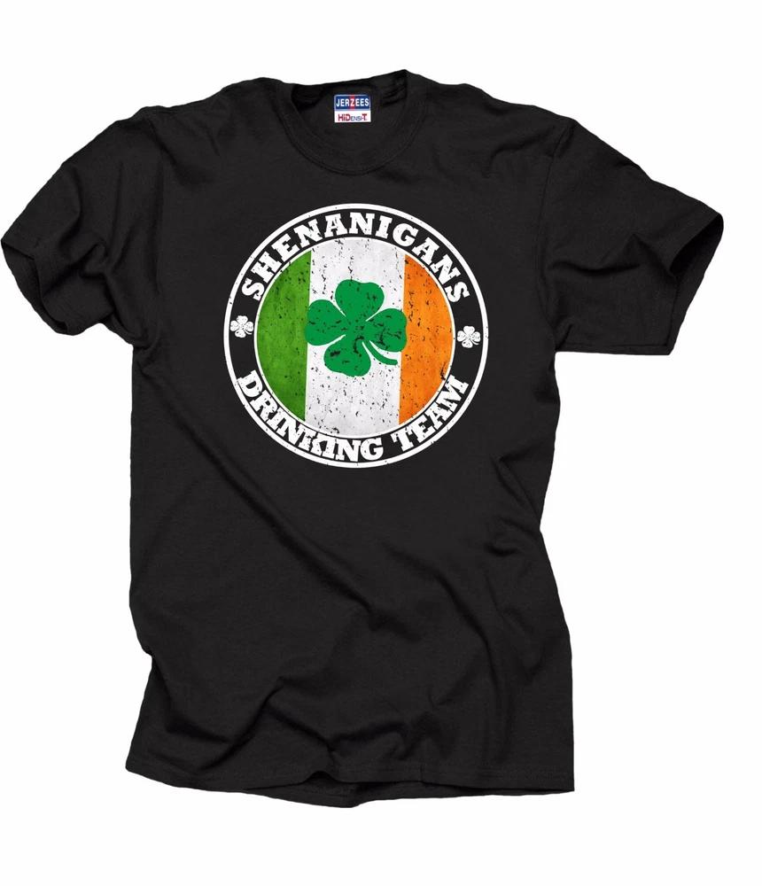 St Patricks Day Shenanigans Drinking Team Tshirt Funny Irish Ireland Tee