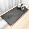 Buddha Design Black Gold Stone Tea Tray Set
