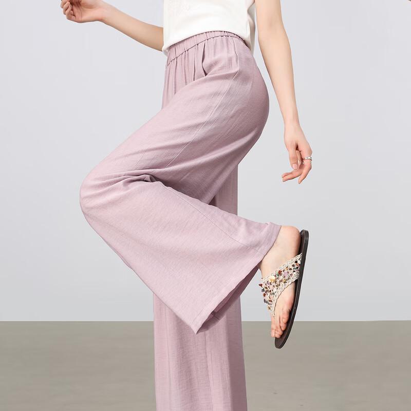 Shangdubila Women's High-Waisted Wide-Leg Casual Trousers