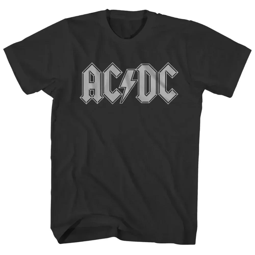 Классическая футболка с принтом AC/DC Женская футболка из хлопка для хип-хопа с коротким рукавом Мужская футболка Уличная одежда Топ Футболка для фанатов Подарок Женская одежда