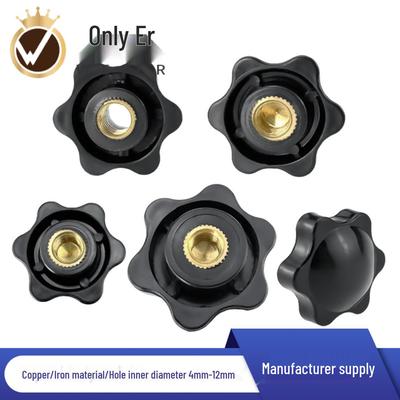 Пластиковая ручка-звездочка, болт M4-M12, защита от ослабления, защита от вибрации, гайка с ручной затяжкой с вариантами сквозного и глухого отверстия.