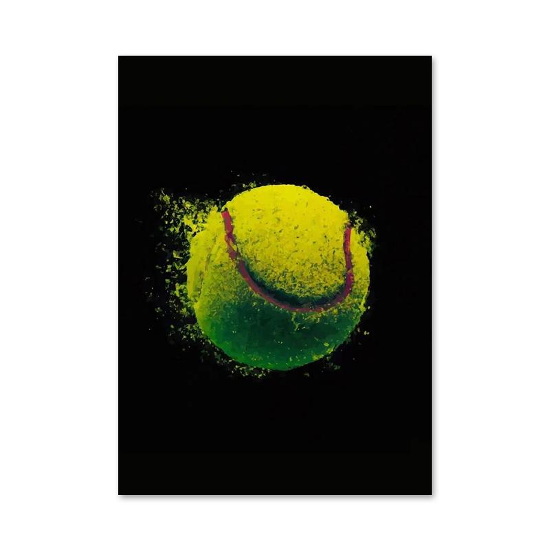 Абстрактная акварель баскетбол футбол бейсбол плакат печать спорт холст картины настенные художественные картины для комнаты домашний декор