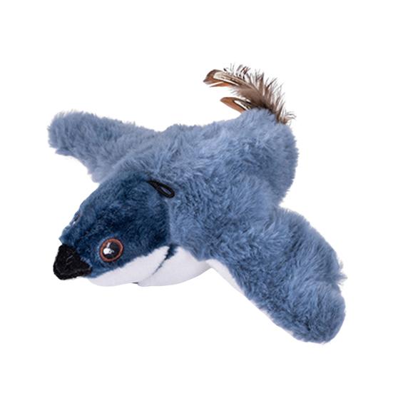 Интерактивная плюшевая игрушка для кошек-птиц, перезаряжаемая через USB, хлопающая щебечущая птица, активируемая прикосновением, электрическая имитация животных для домашних кошек